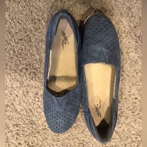 Easy Street Blue Perforated Flats